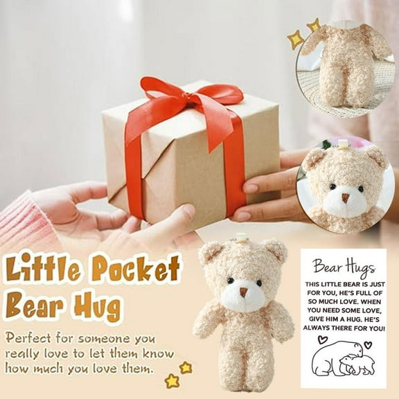 FurNest 12Pcs Small Bear Bulk, Mini Stuffed Animals Bulk, Party Favors For Kids, Carnival Gifts, Day Party School Prizes, Valentine's hug,heart turtle gifts get mini cards animal little positive