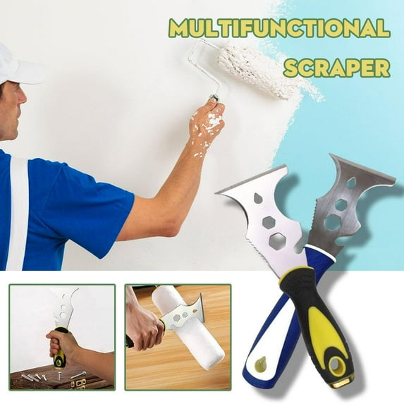 FurNest 15 In 1 Multi Use Putty Stainless Steel Paint Scraper Removal Construction Opener Can Tool Tool For Wall