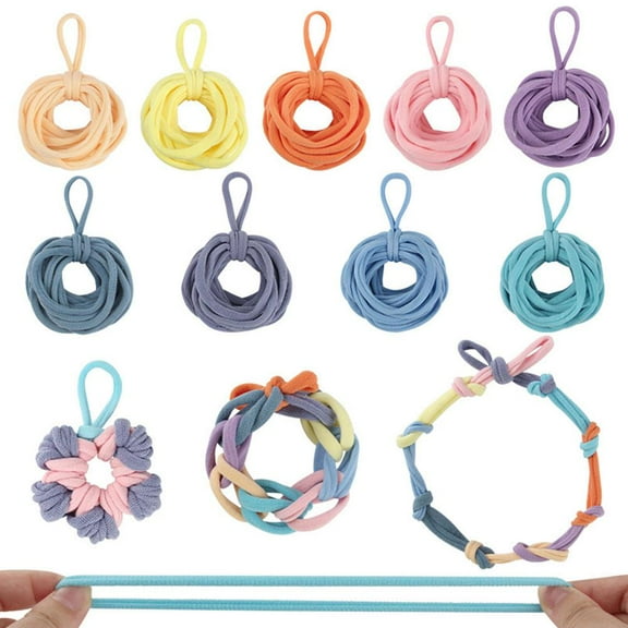 FurNest 192pieces Weaving Loom Loops, Elastic Potholder Loops, Assorted Colors