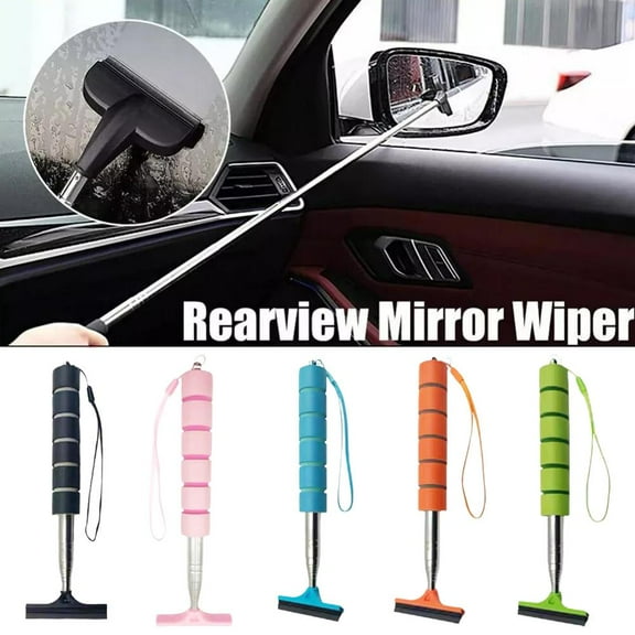 FurNest 1Pc Telescopic Car Wiper Side Rearview Mirror Squeegee Water Removal