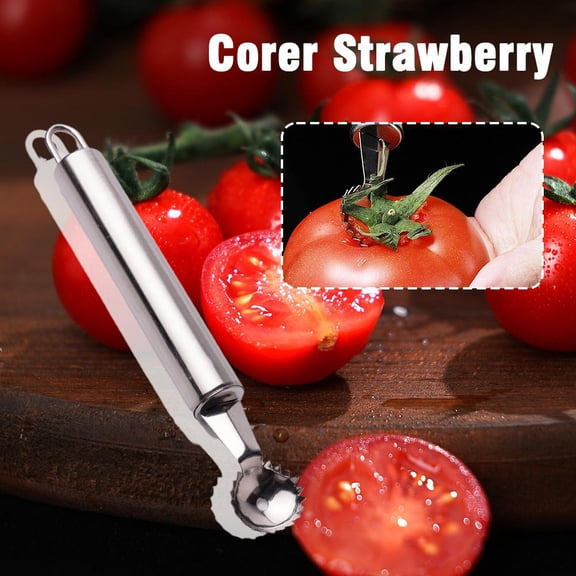 FurNest 2in1 Steel Corer Huller Removes Tomato and Strawberry S