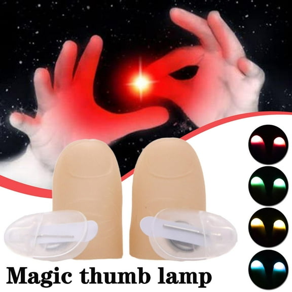 FurNest 2x Magic Light up thumbs fingers MULTI-COLOURED flashing appearing l