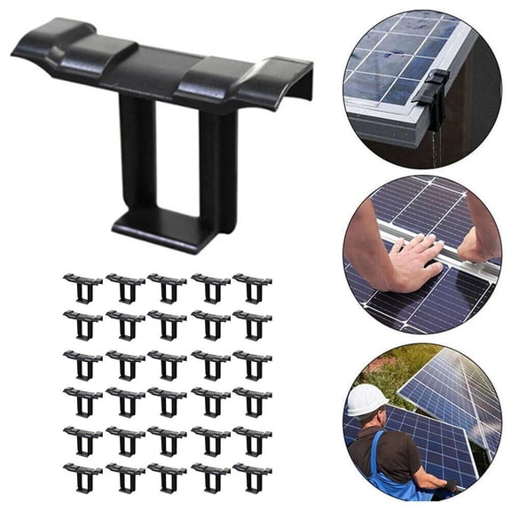 FurNest 30X Photovoltaic Panel Water Guide Clamp Solar Panel Water Drain Remov