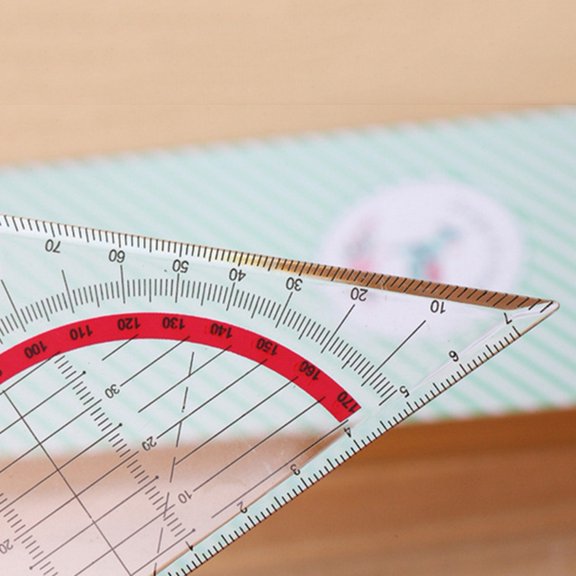 FurNest 45 Degree Geometry Triangle Ruler Protractor Drawing Set New S1 V5R2 O