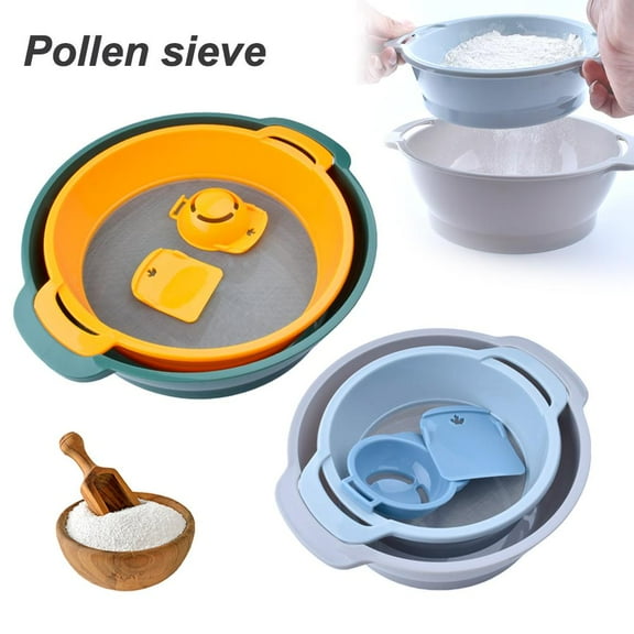 FurNest 4Pcs Pollen Sieve Set Stackable Design Save Space Lightweight Trimming Tray