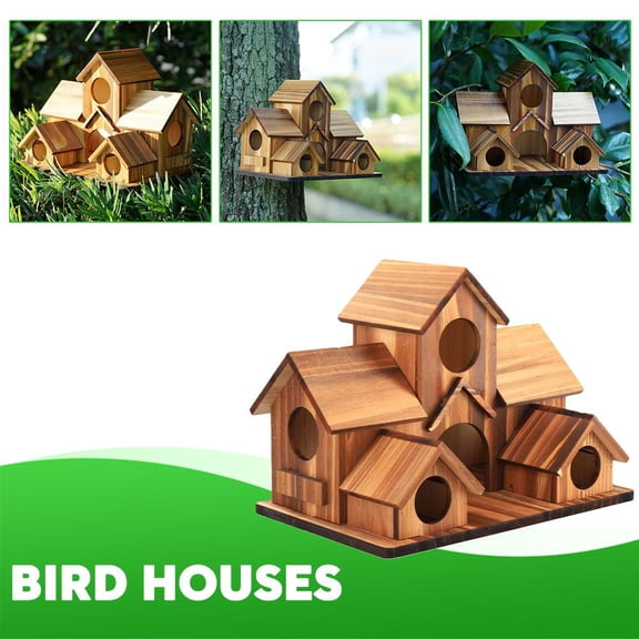 FurNest 5 Hole Bird House Room Bird Houses for 5 Bird Fam