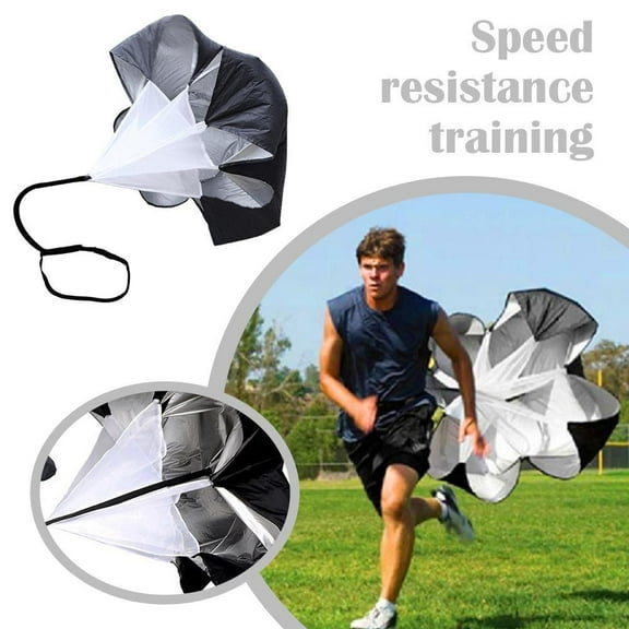 FurNest 59" Black Speed Training Resistance Aids Parachute Outdoor Track & Fie
