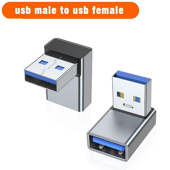 FurNest 90 Degree Left Right Up Down Angled USB 3.0 A Male to Female L