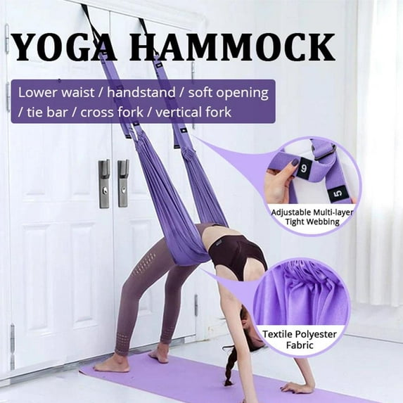 FurNest Adjustable Aerial Yoga Strap Hammock Swing Stretching T1 Strap H