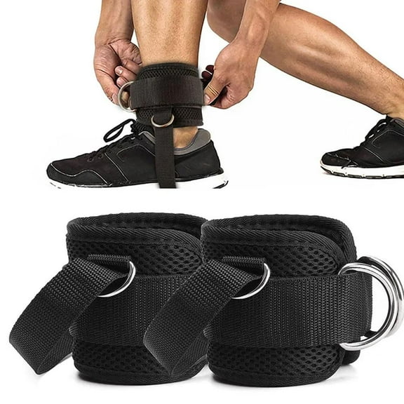 FurNest Ankle Straps for Cable Machines Padded Ankle Cuffs for Leg Exercise W