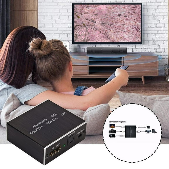 FurNest Audio Extractor HDMI Compatible Audio Splitter 4Kx2K3D Surround Audio