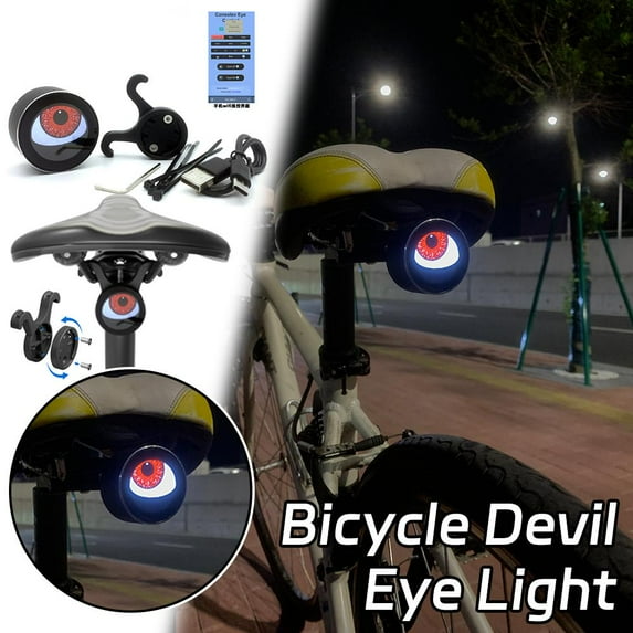 FurNest Bicycle Devil Eye Light Multiple Colors Dynamic Eye Animation USB Recha