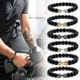 thumbnail image 1 of FurNest Black Lava Rock Bracelet, Tiger Eye Beaded Bracelets for Men Natural Stone Elastic Bracelet Set, Adjustable Rock Beaded Bracelets for Men,Birthday Gifts for Son Boyfriend Brother fo, 1 of 9