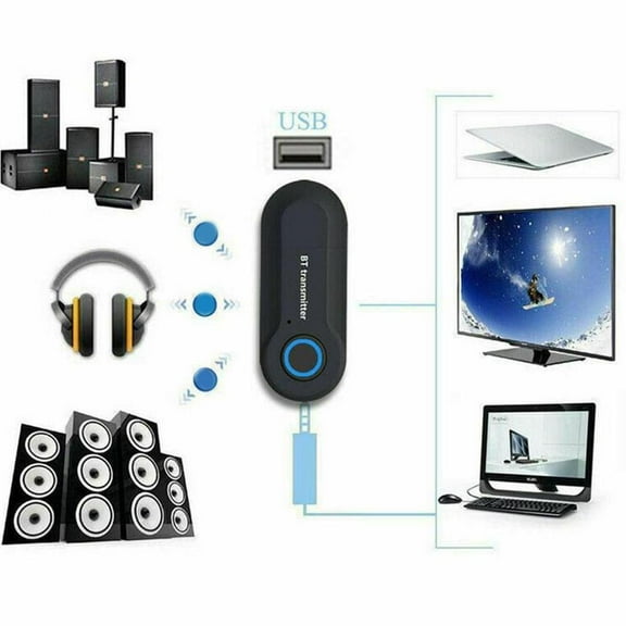 FurNest Bluetooth Audio Transmitter Adapter Wireless Stereo USB Speaker Dongle R49