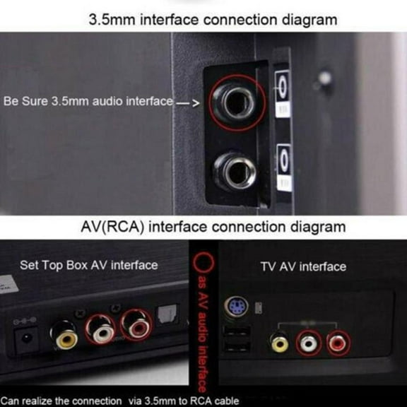 FurNest Bluetooth Transmitter Splitter Sender 3'5mm AUX Stereo Music Wireless