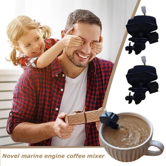 FurNest Boat Motor Coffee Stirrer,Boat Engine Coffee Stirrer,Boat Propeller Coffee Stirrer,Wind Up Electric Coffee Boat Motor Mixer,Marine Coffee Automatic Stirrer,Stirring Sticks for Cup Mug Make