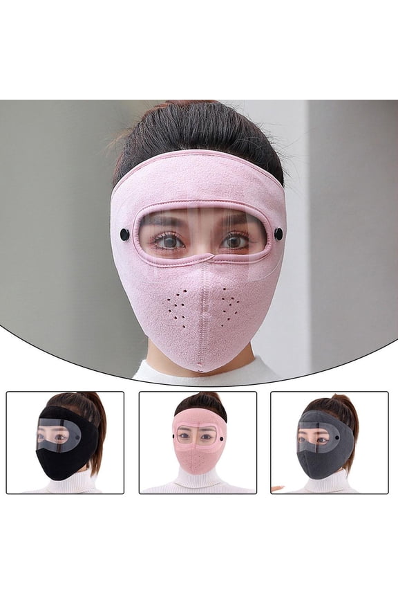 Breathable Full Face Windproof Mask with Eye Protection for Cycling an