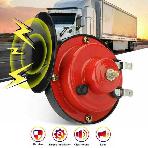 FurNest Car Horn 24V Electric Snail Loud Dual Tone Fittings Sire Boa