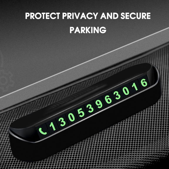 FurNest Car Temporary Parking Card Phone Number Card Plate Car StopCar
