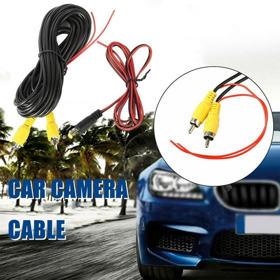 FurNest Car Video RCA Extension Cable For Rear View Backup Wire & Camera Dete
