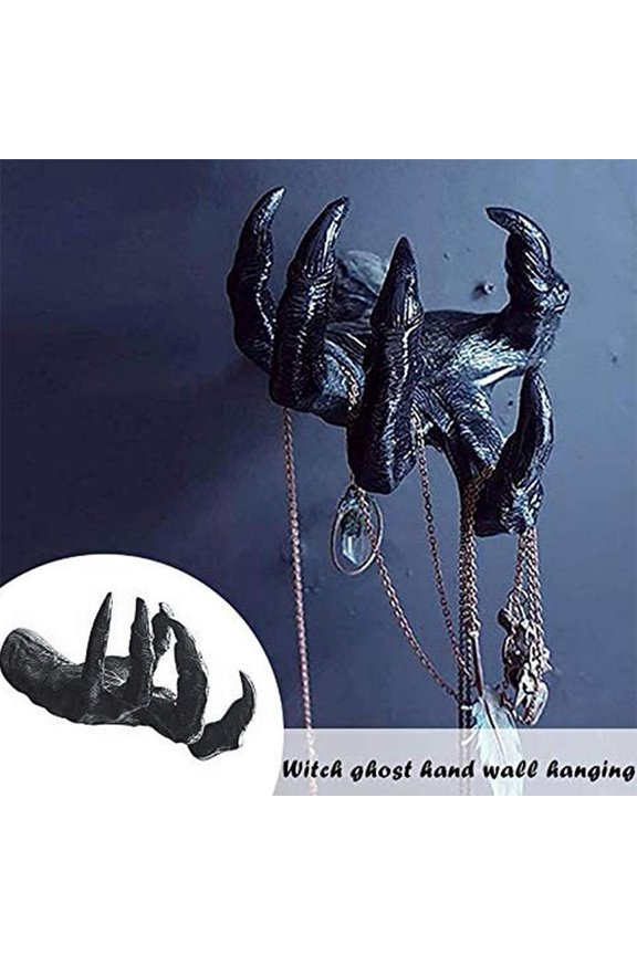Cikiki Demon Claw Resin Ornament Keychain Clothes Hanger Hand Bedroom Sculpture Rack Figurine Wall Kitc W5V9 Bathroom Party Hooks