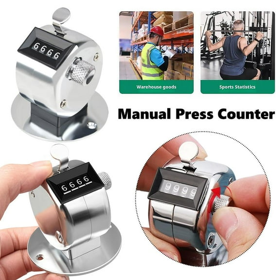 FurNest * Clicker Training Counter 4 Digit Number Hand Held Tally Counter Mini M