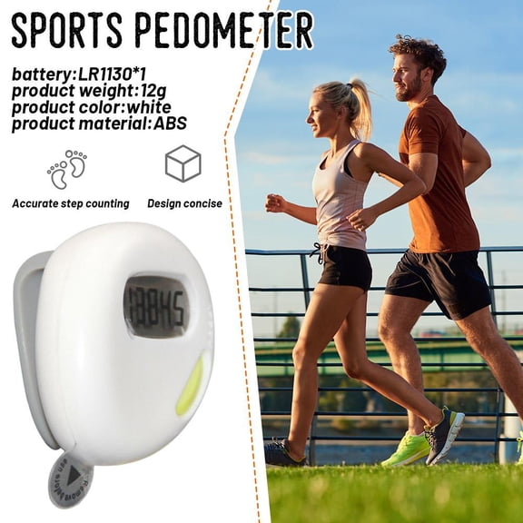 FurNest Compact Heart-shaped Precision Pedometer, Motion Counter, Sports Pedom