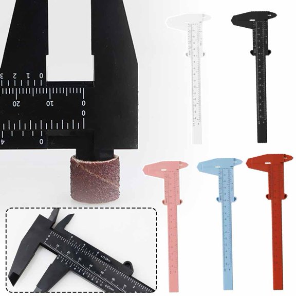 FurNest Compact Vernier Caliper Portable Plastic Gauge for Precise Measureme
