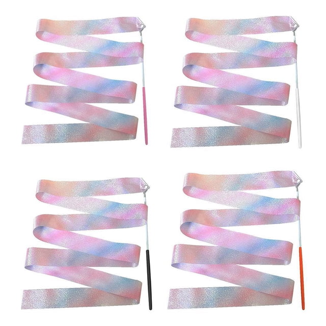 75 Ribbon Streamer FurNest DHliIQQ 2M/4M Flashing Children Gymnastic Ribbons Dance Ribbon ...