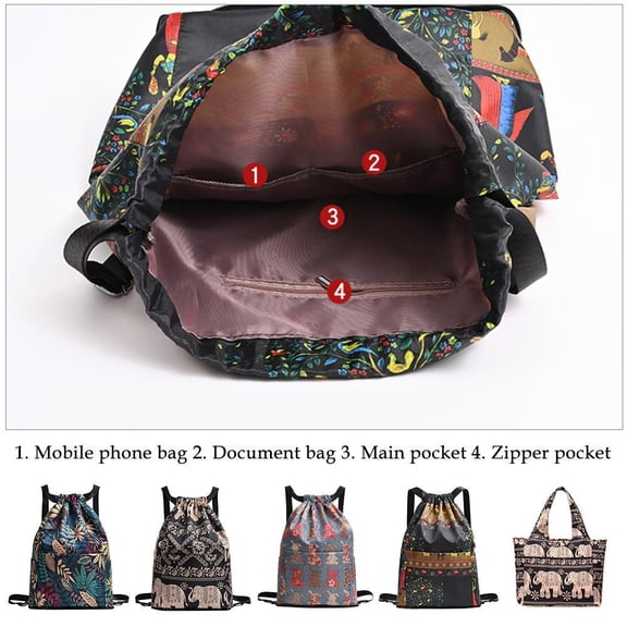 FurNest Drawstring Foldable Large Capacity Dry Wet Separations Travel Sport Ba