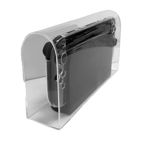 FurNest Dustproof Console Accessory Set - Acrylic Protective Base & Top Cover - Fits Latest Portable Gaming Device with Dock
