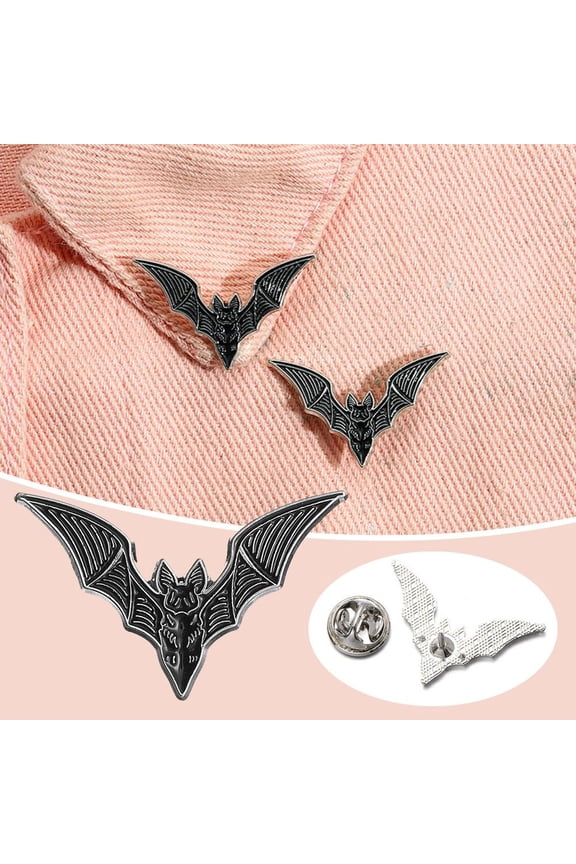 Enamel Bat Brooch Jewelry Badge Pins Lapel Pin Hats Accessories Clothe