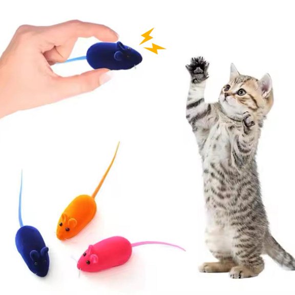 FurNest False Mouse Pet Kitten Cat Toy Mini Funny Playing Realistic Pet Toys
