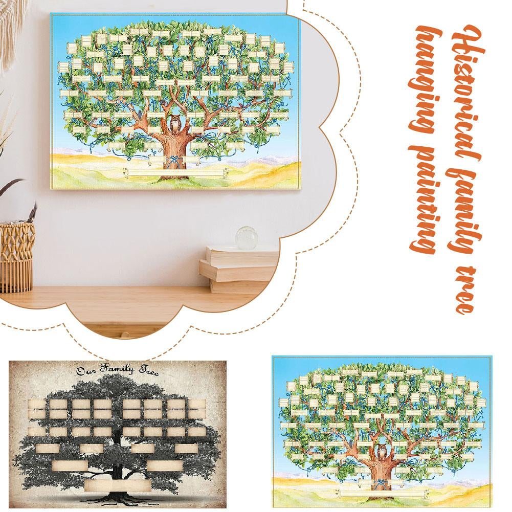 FurNest Family Tree Diagram To Fill In Wall Hanging Fillable Ancestry ...
