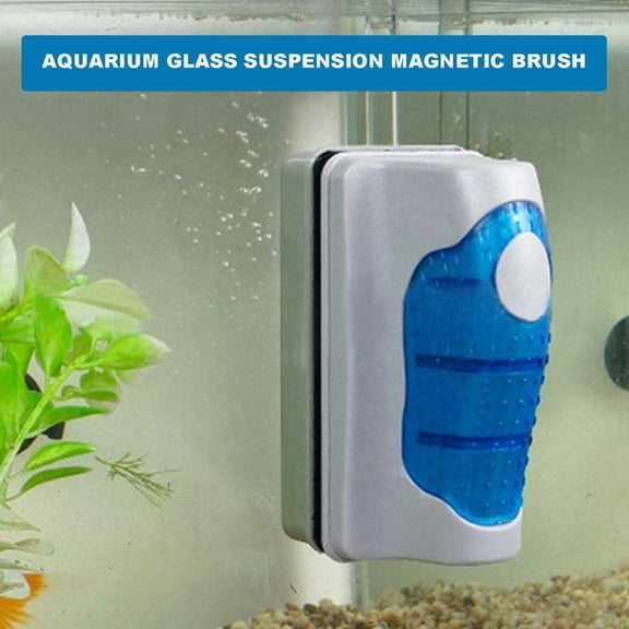 FurNest Floating Magnetic Brush Aquarium Tank Glass Algae Scraper Cleaner