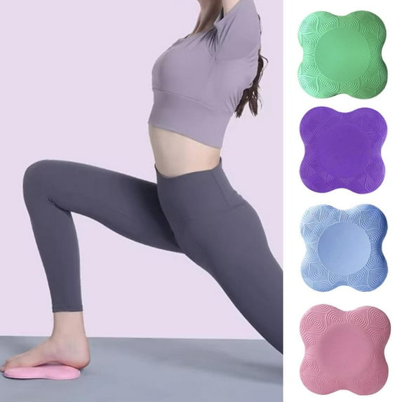 FurNest Flower Shaped Yoga Knee Pad Cushion Extra Thick for Knees Feet Elbow Ass Wrist Hands Head Foam Pilates Kneeling Pad Yoga Knee Cushion Thick Exercise Pads for Indoor, Women Home Yoga Acc