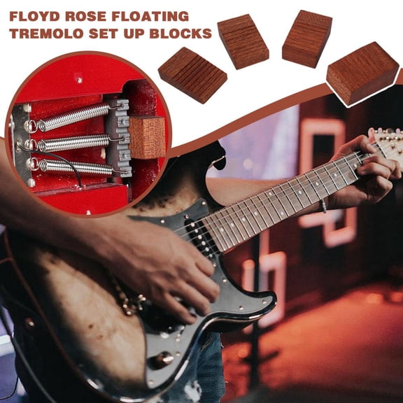 FurNest Floyd Rose Floating Tremolo Set Up Blocks - Trem Wedge 4pcs L