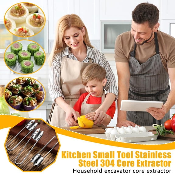 FurNest Fruit Corer Tool, Fruit and Vegetable Corer Tool, Stainless ho