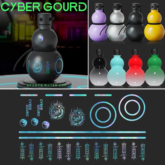 FurNest Gourd Sport Water Bottle Unique Travel Water Bottle Gym Chinese Port