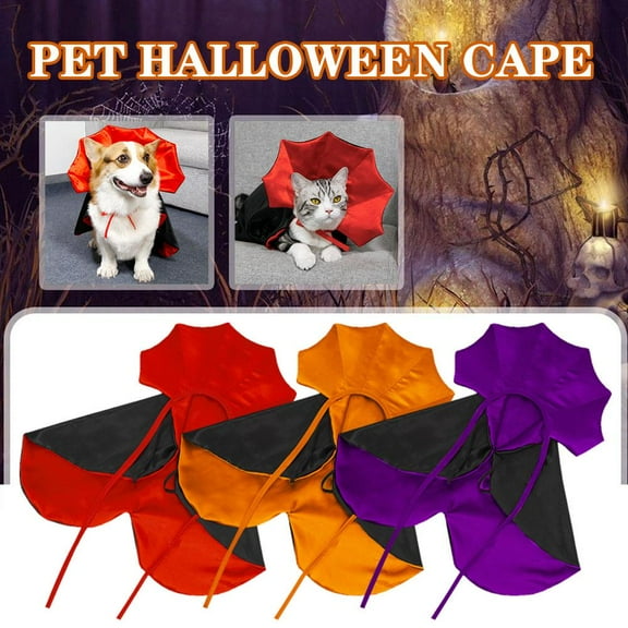 FurNest Halloween Devil Dog Cat Costume Spooky Cape N
