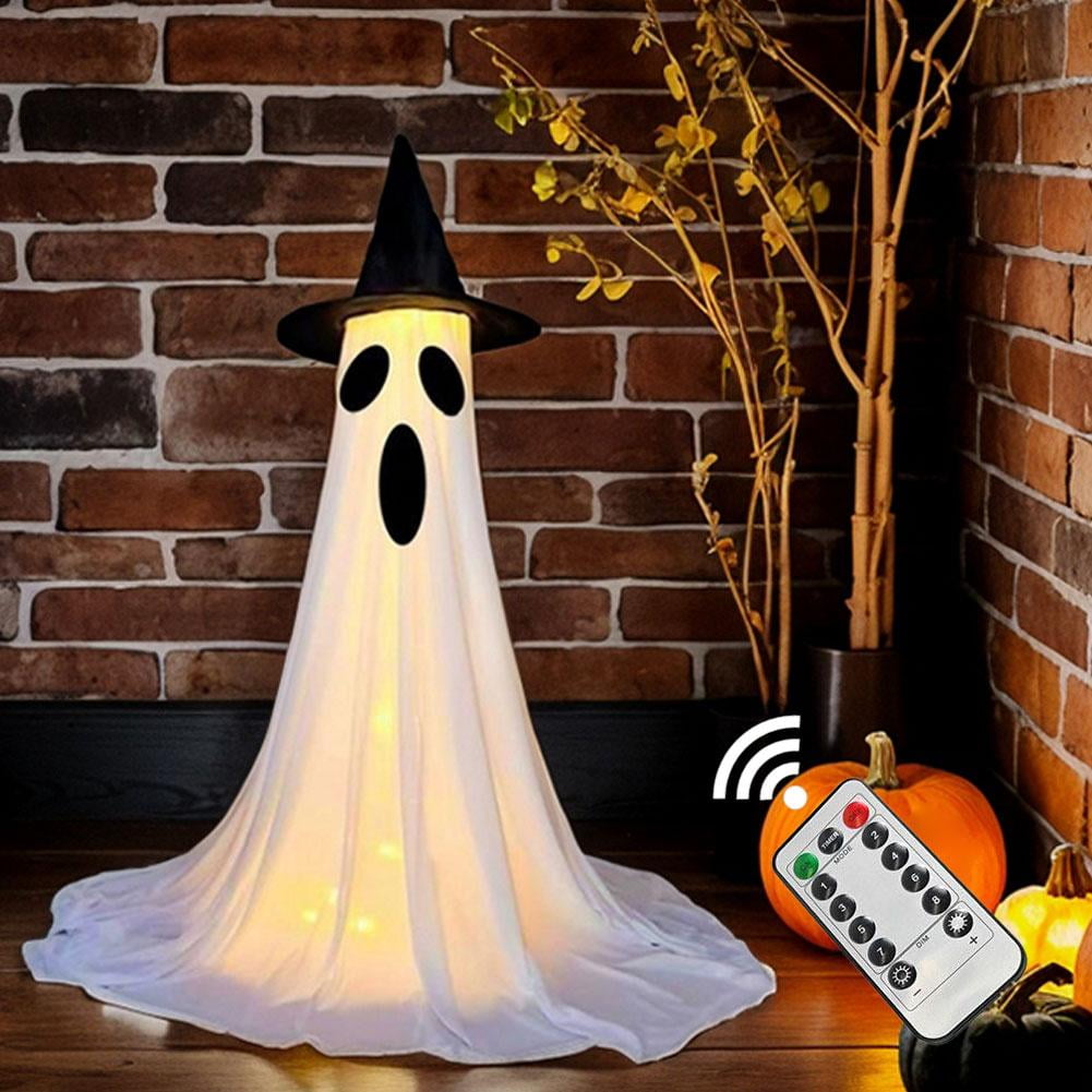 FurNest Halloween Ghost Lights with Remote – USB Rechargeable Outdoor ...