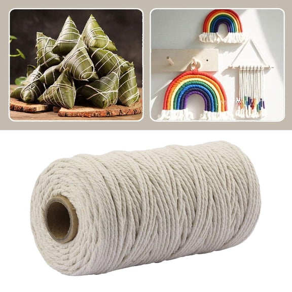 FurNest Hand Knitting Cotton Rope DIY Hand Woven Thick Soft Cotton Thread M8E7