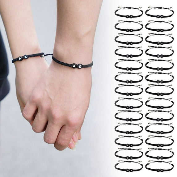 FurNest Heart Initial Bracelets 26 Letters Initial Bracelet Bracelets A-Z Brai