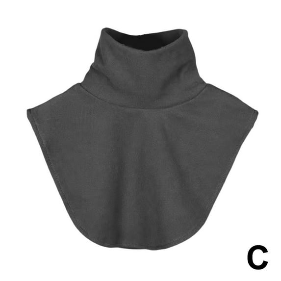 FurNest High Collar Set Modal Fake Collar Pure Color Fashion Warm Detachable I
