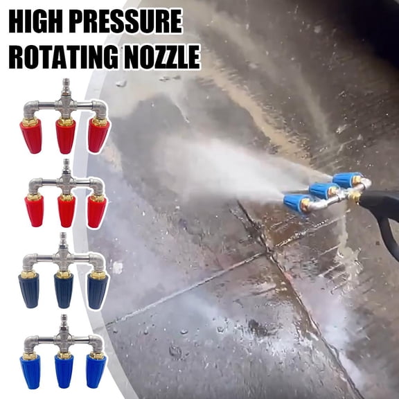 FurNest High Pressure Washer Rotary Aluminum Alloy Multi-Pass Nozzle 4