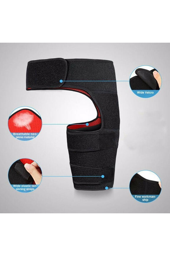 Hip Brace - Compression Groin Support Wrap For Sciatica Thigh Relief