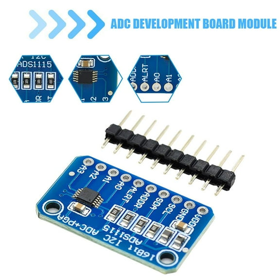 FurNest I2C ADS1115 ADS1015 Module ADC 4 channel with Pro Gain Ampl