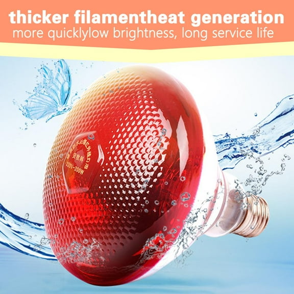 FurNest INFRA RED HEAT BULB LAMP 250W Poultry Chick Brooder Livestock Lambs