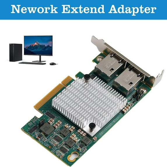 FurNest Intel X540-T2 Dual Port RJ-45 10G Base-T PCIe Network Adapter Profile B ha