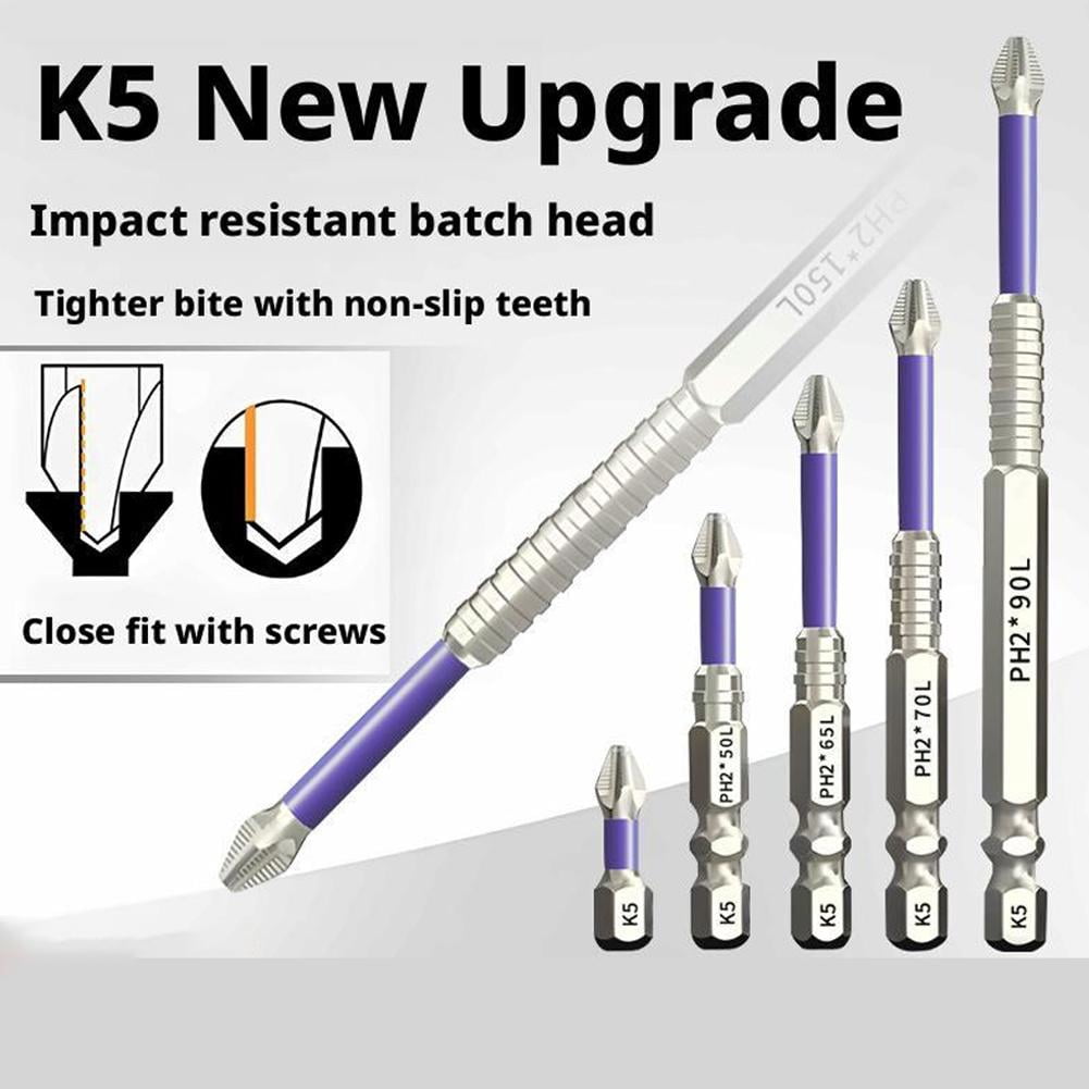 FurNest K5 High Magnetic Screw-driver Drill Bit Set, Anti-Slip Impact